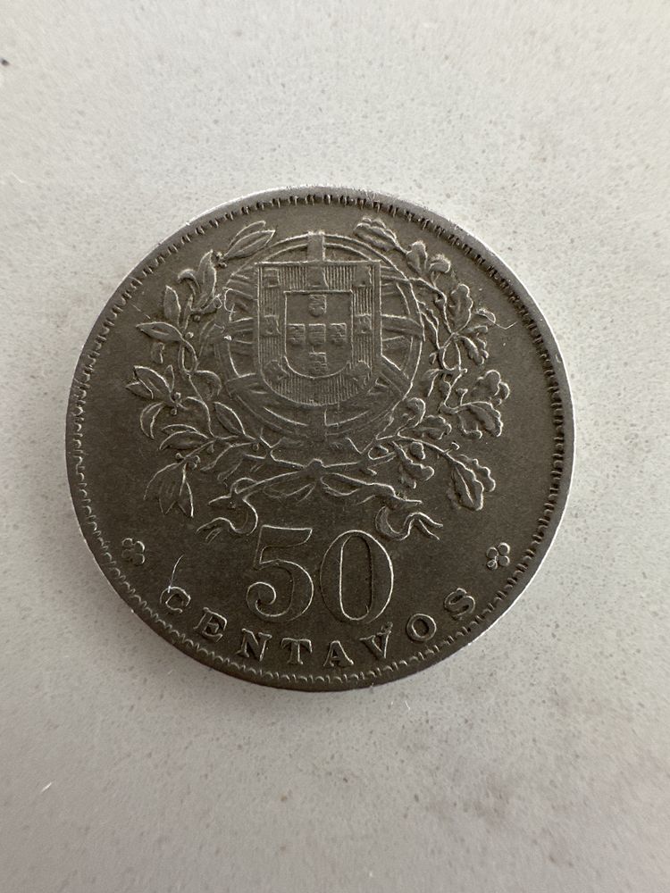 Moeda 50 centavos  Republica Portuguesa - 1965