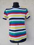 Koszulka w kolorowe paski United Colors of Benetton 100% bawełna S/36