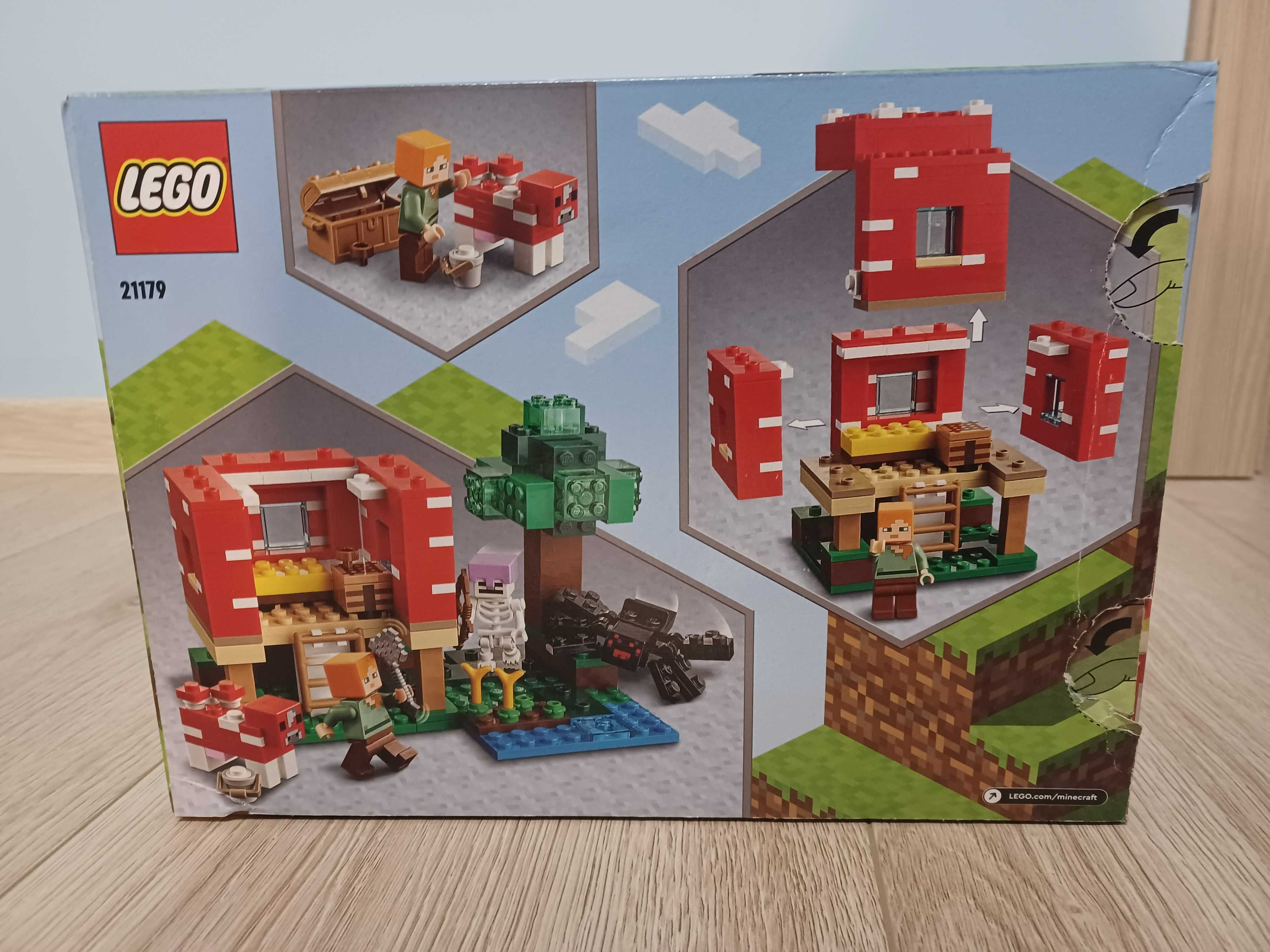LEGO Minecraft, klocki, Dom w grzybie, 21179
