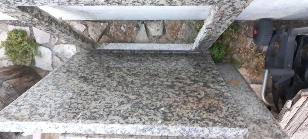 2 metros bancada granito cinza porrinho