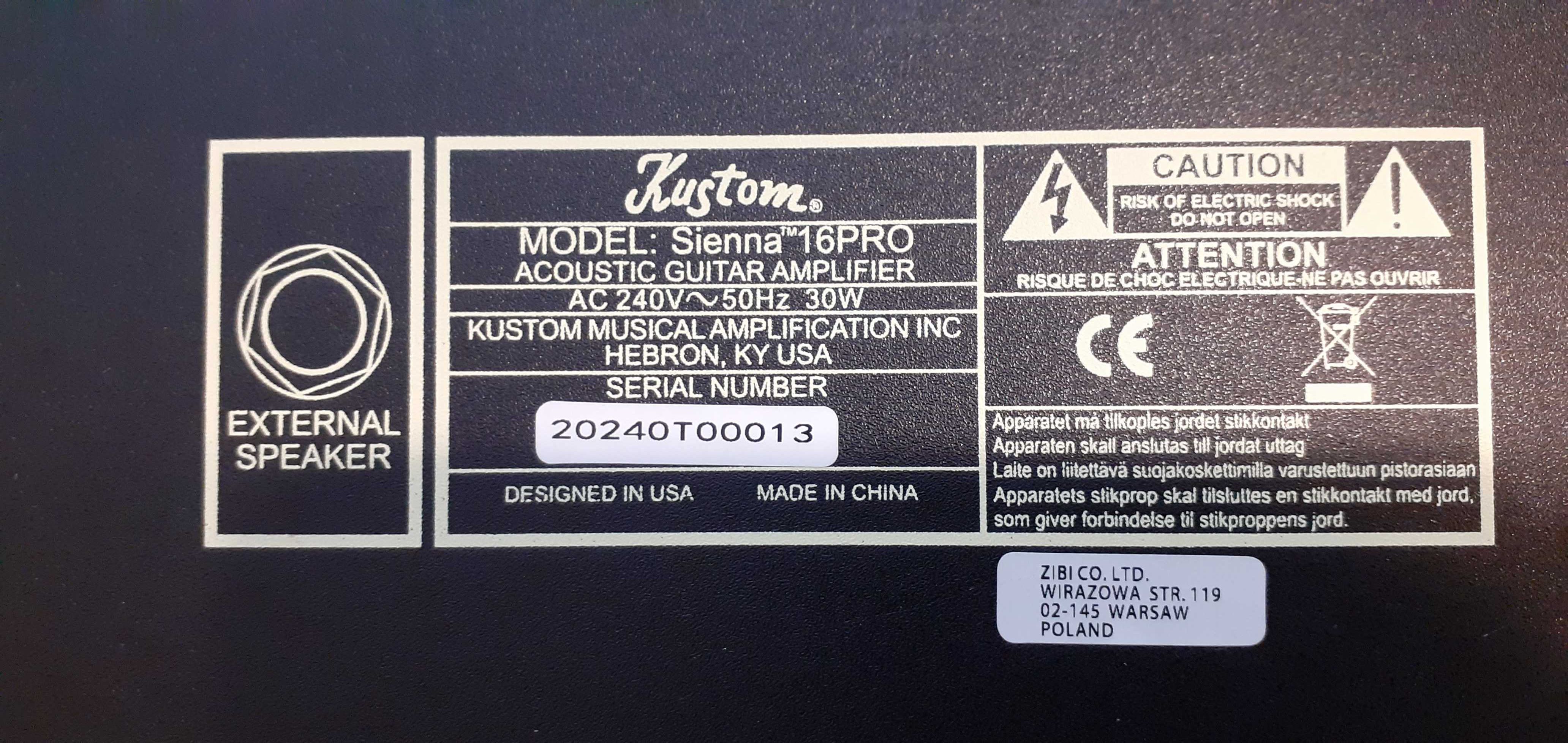 Piękny wzmacniacz do gitary elektroakustycznej KUSTOM ,stan idealny !!