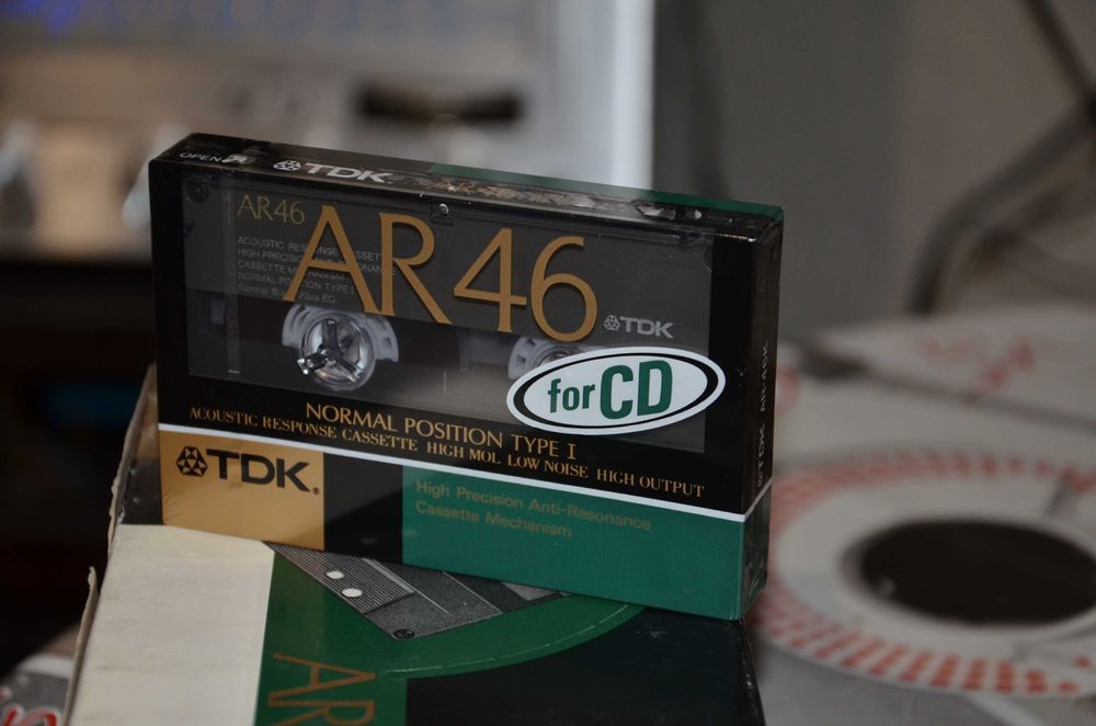 Запечатанная новая редкая аудиокассета TDK AR46 Made in Japan 1988