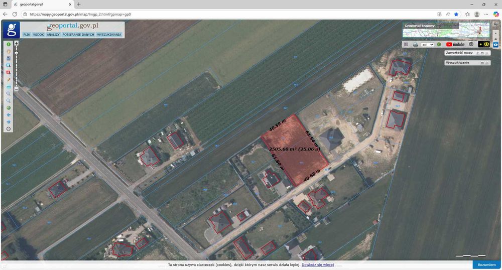 Sprzedam działkę budowlaną w Zosinie, gmina Bełżyce, powiat lubelski