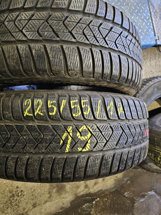 Opony Zimowe 2szt-R17 225/55-Pirelli-Montaż