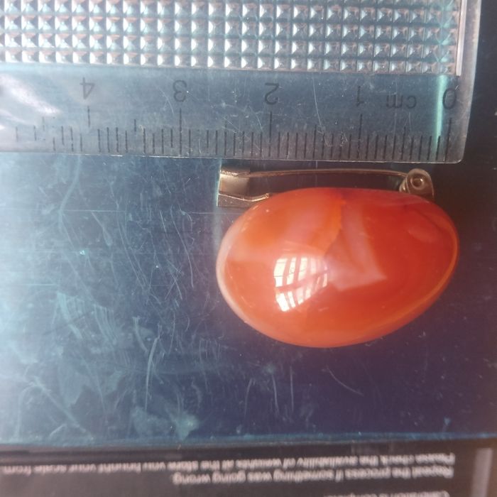 Брошь натуральний Сердолік