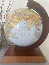 Globus lampka, mapa fizyczna, stan bdb
