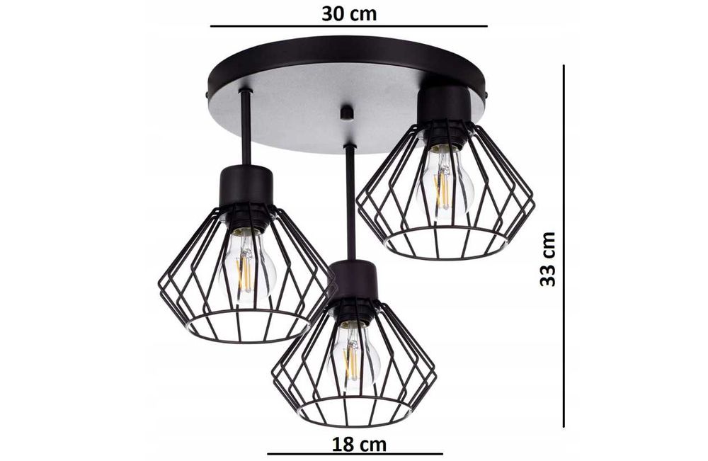Nowoczesna Lampa Wisząca Sufitowa Żyrandol Brylant Loft Drut !OKAZJA!!