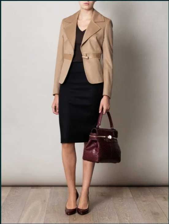 Жакет шерстянной MaxMara camel samovar jacket, p.M