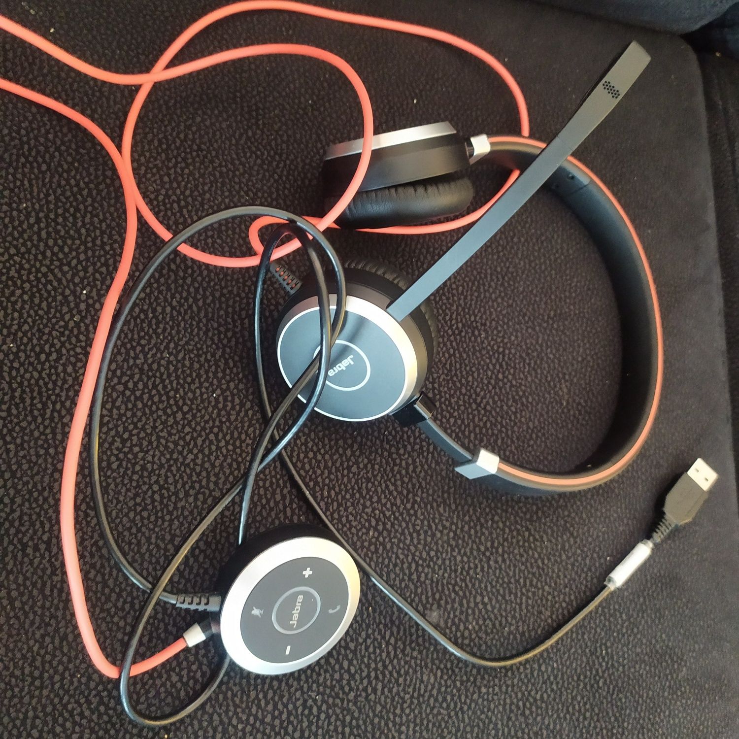 Słuchawki Jabra evolve40 model hsc 017 z adapterem