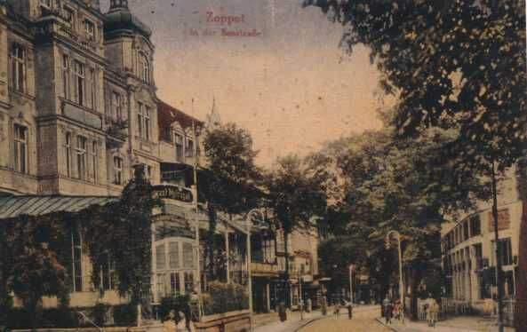 Pocztówka Fotografia Hotel Metropol Sopot 1908 rok