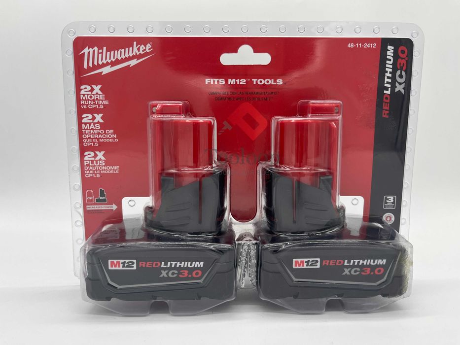 Milwaukee M12 XC 3.0Ah Аккумуляторная Батарея\100% Оригинал\ Новые!!!