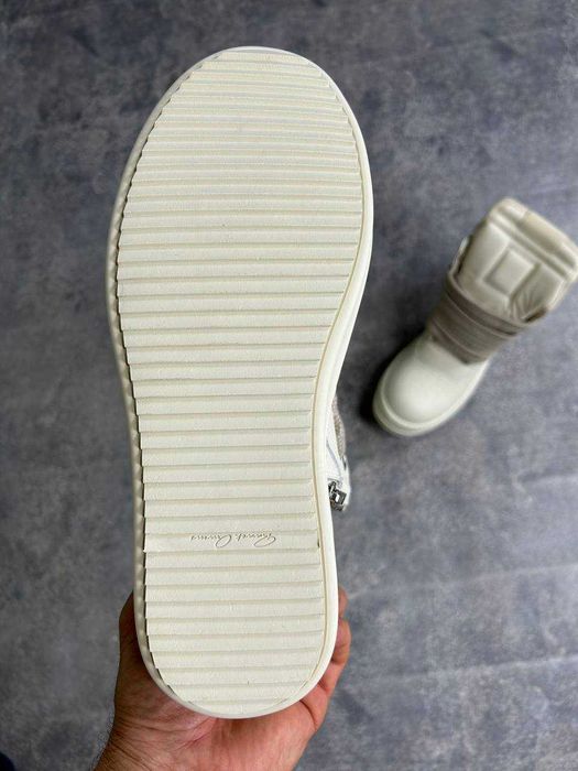 Rick Owens Geobasket Ramones jumbo laces білі кеди archive кеды 43 41