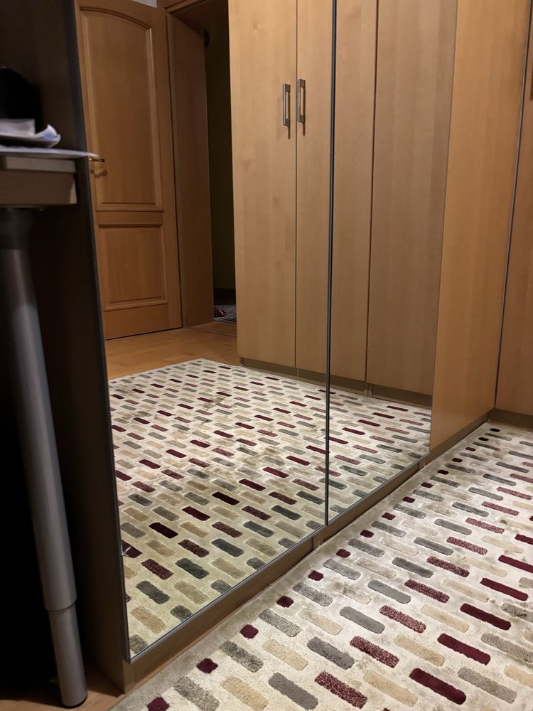 Drzwi do szafy PAX z lustrem IKEA VIKEDAL 50×229 cm 2 szt. jedne BDB