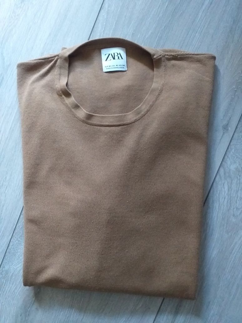 Sweter  brązowy ZARA EUR. M