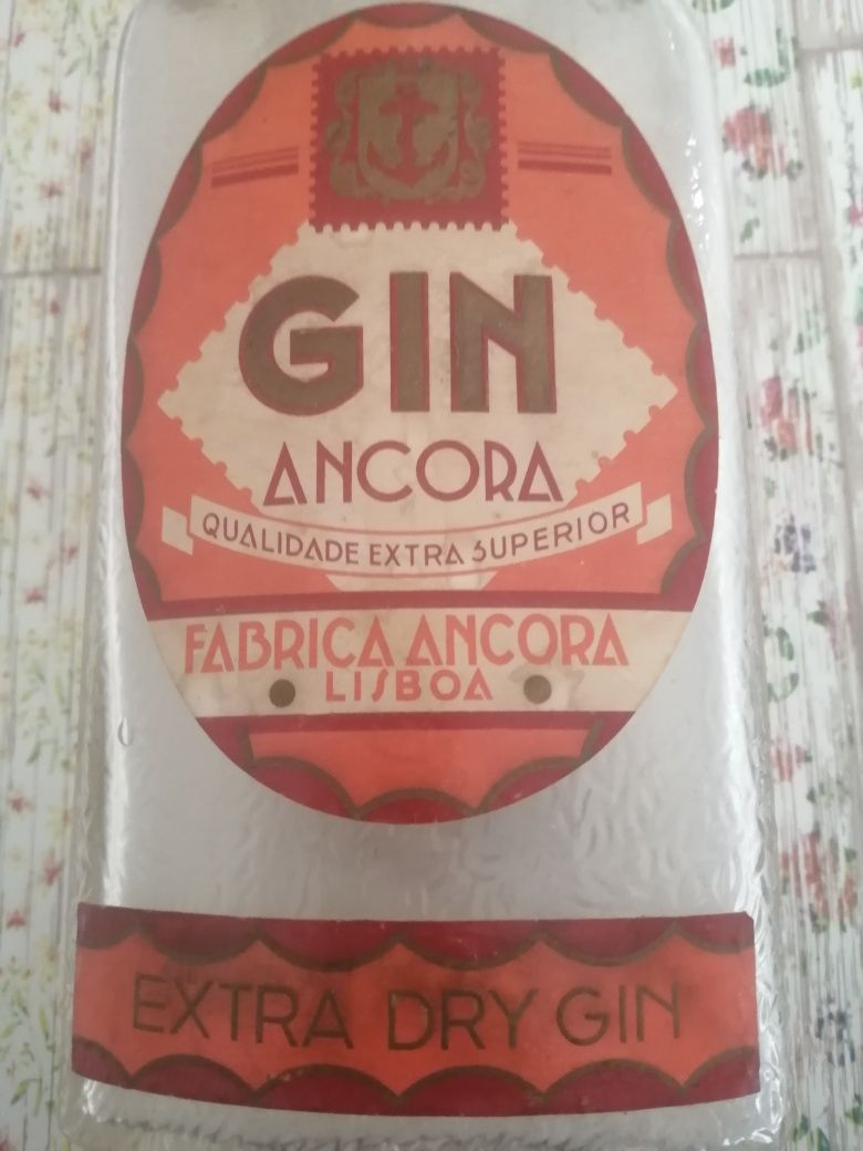 Garrafa de GIN âncora, VAZIA