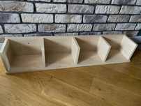 Półka ścienna w stylu IKEA Lack, nad biurko, na CD, jasne drewno, 92cm
