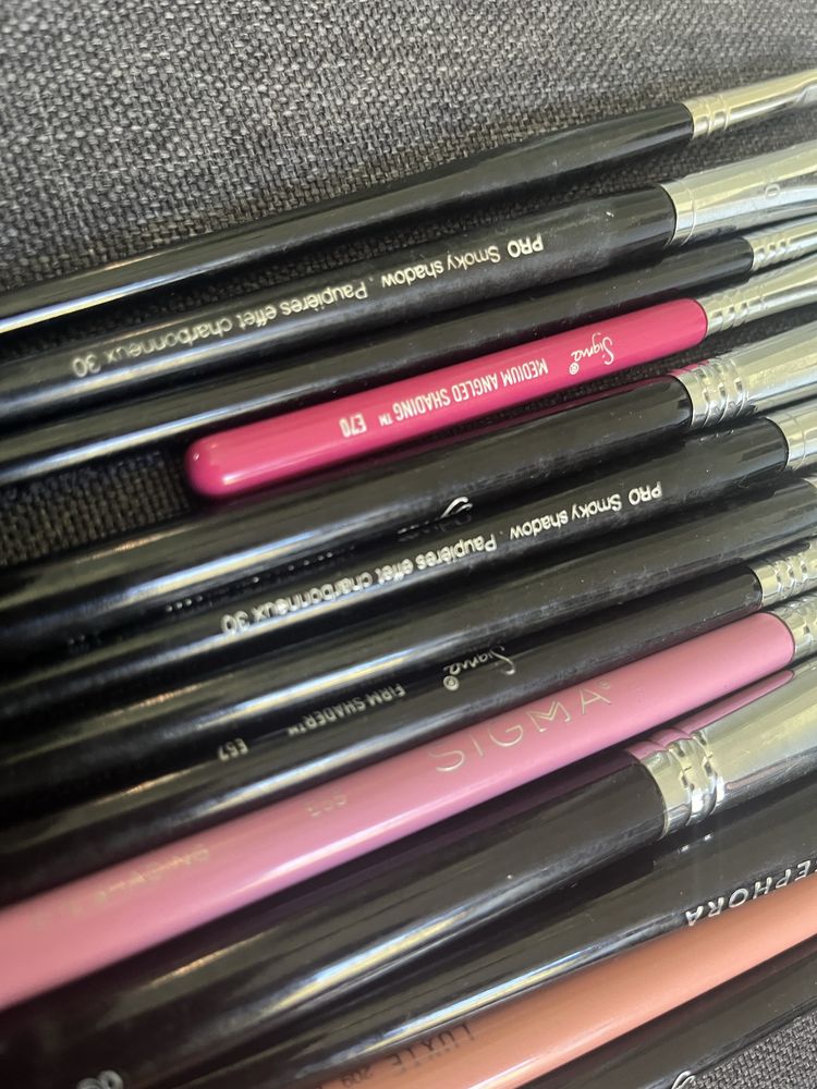 Ogromny zestaw pedzli xxl wizaz makijaz sigma sephora pro shiseido