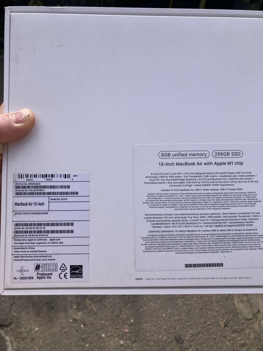 Apple MacBook Air 13" M1 8/256GB 2020