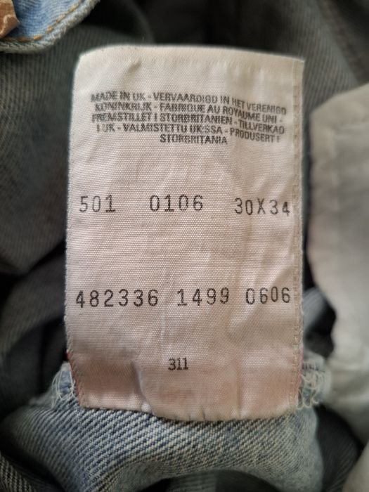 Джинси Levis 501 W30L34