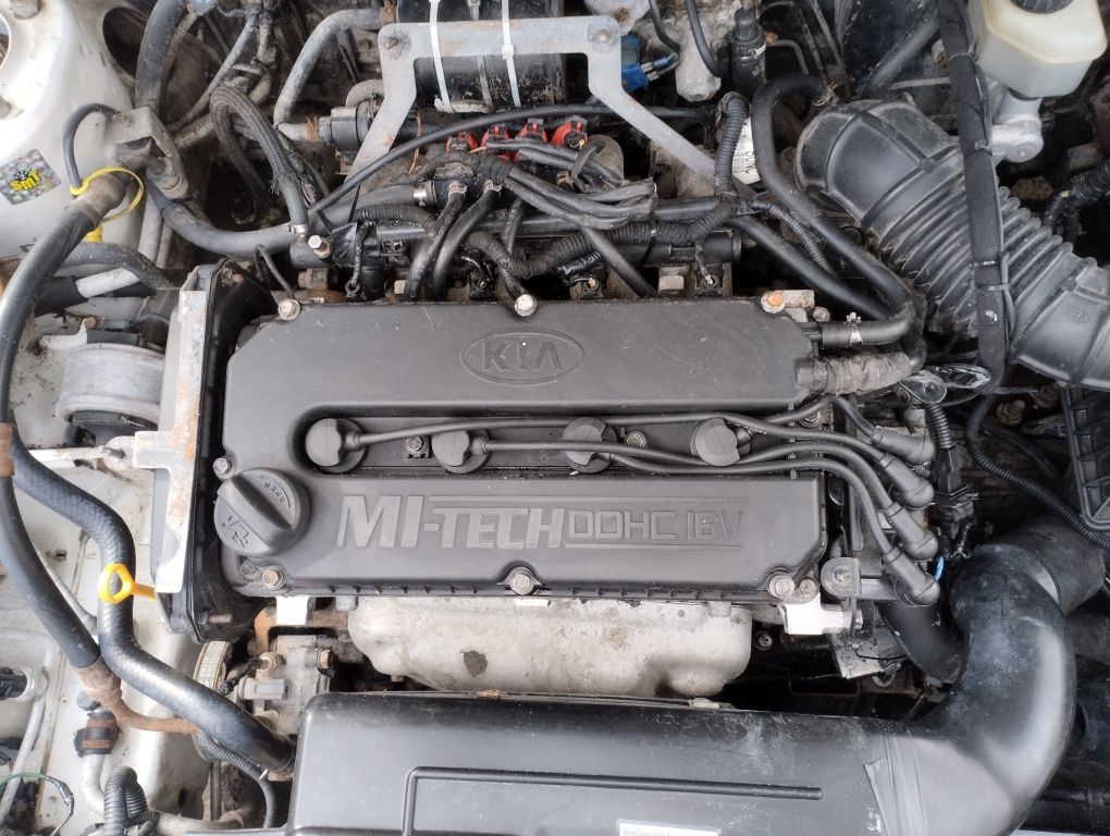 Мотор Двигатель КПП Kia Sephia 1.6