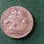 moeda de 2.50 escudos em prata