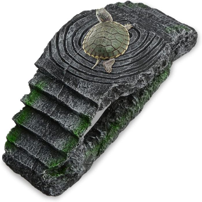 Platforma Wygrzewania Żółwia Skała Dekoracja Akwarium 266x87 mm