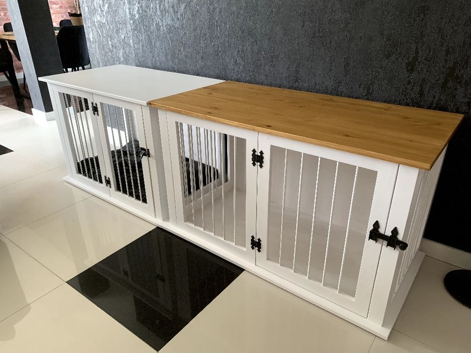 Klatka kennelowa drewniana dla psa