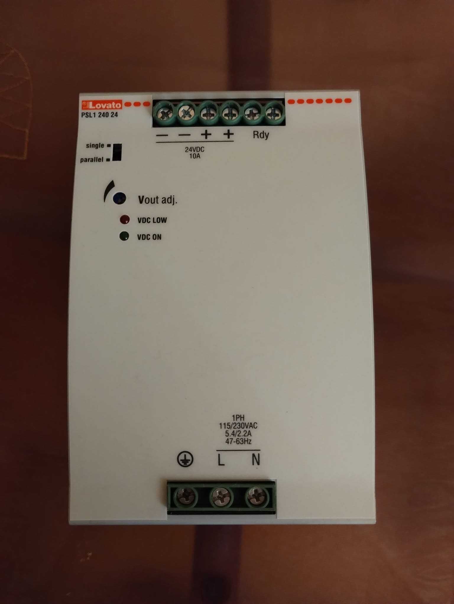 Zasilacz Lovato 24VDC, 10A, 240W