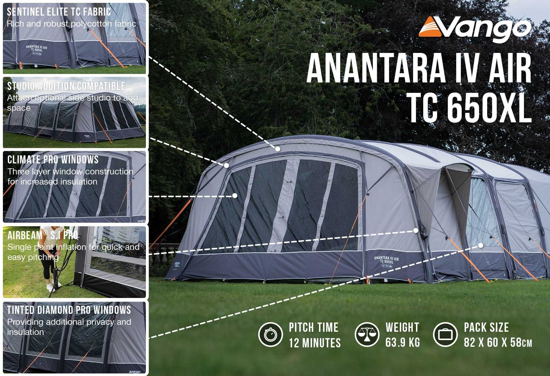 namiot 6 osobowy Vango Anantara IV Air TC 650XL