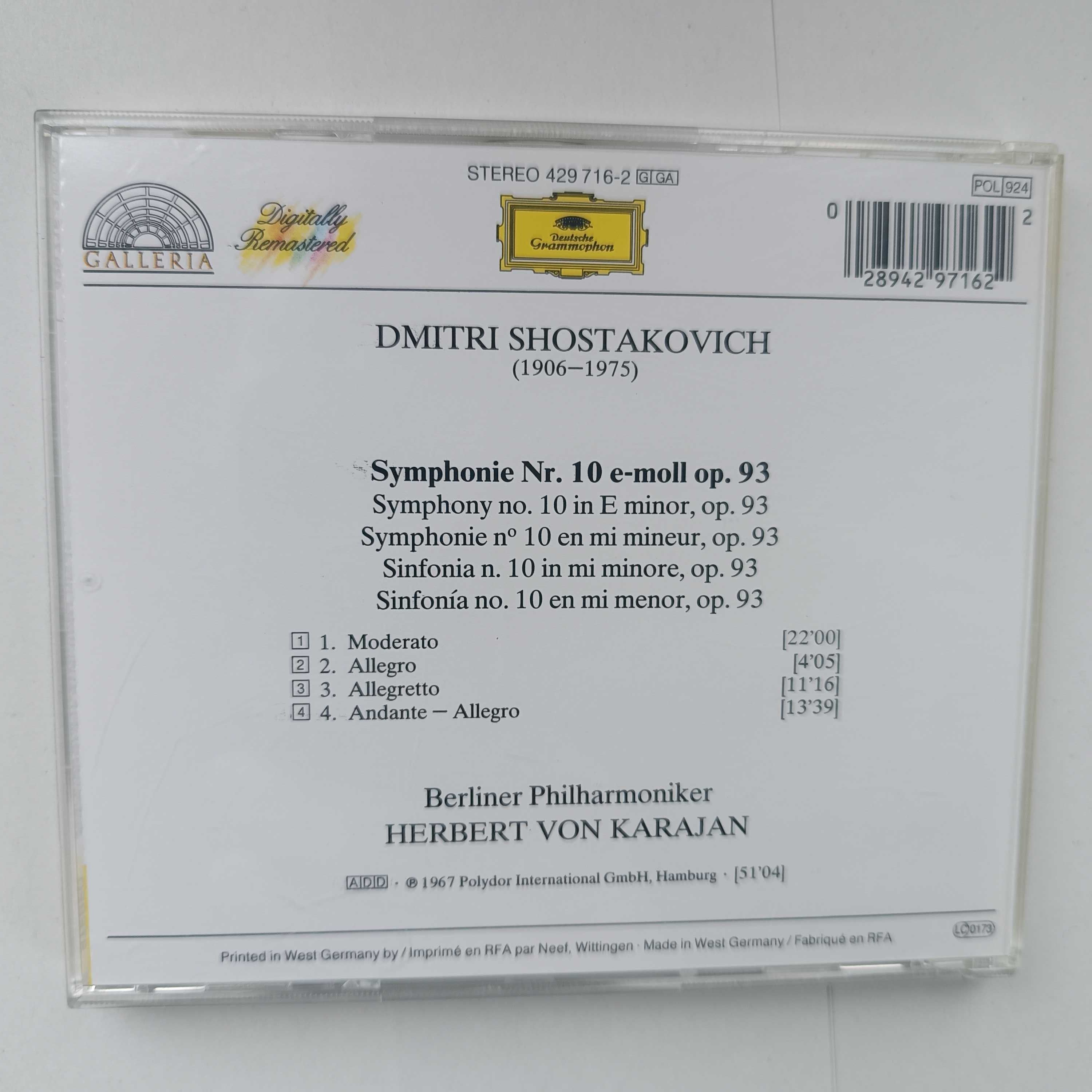 Shostakovich - Symphony 10 - Karajan