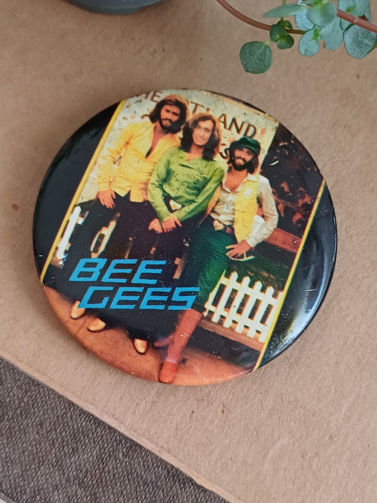 Bee Gees beegees przypinka broszka retro vintage stara kolekcjonersks