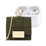 Ideal of Sweden Braided Mini AirPods Bag Khaki uniwersalne