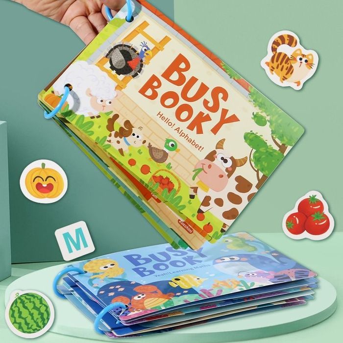 Розвиваюча книга Busy Book Абетка з липучками (форматА5)