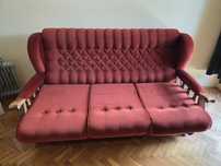 Sofa Jadwiga z możliwością rozkładania (mechanizm sprężynowy)