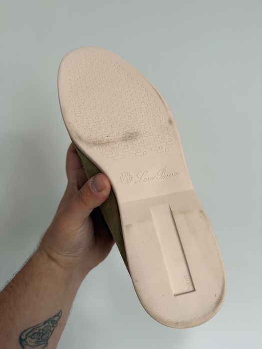 Мокасины лоферы Loro Piana Open Walk осень 43