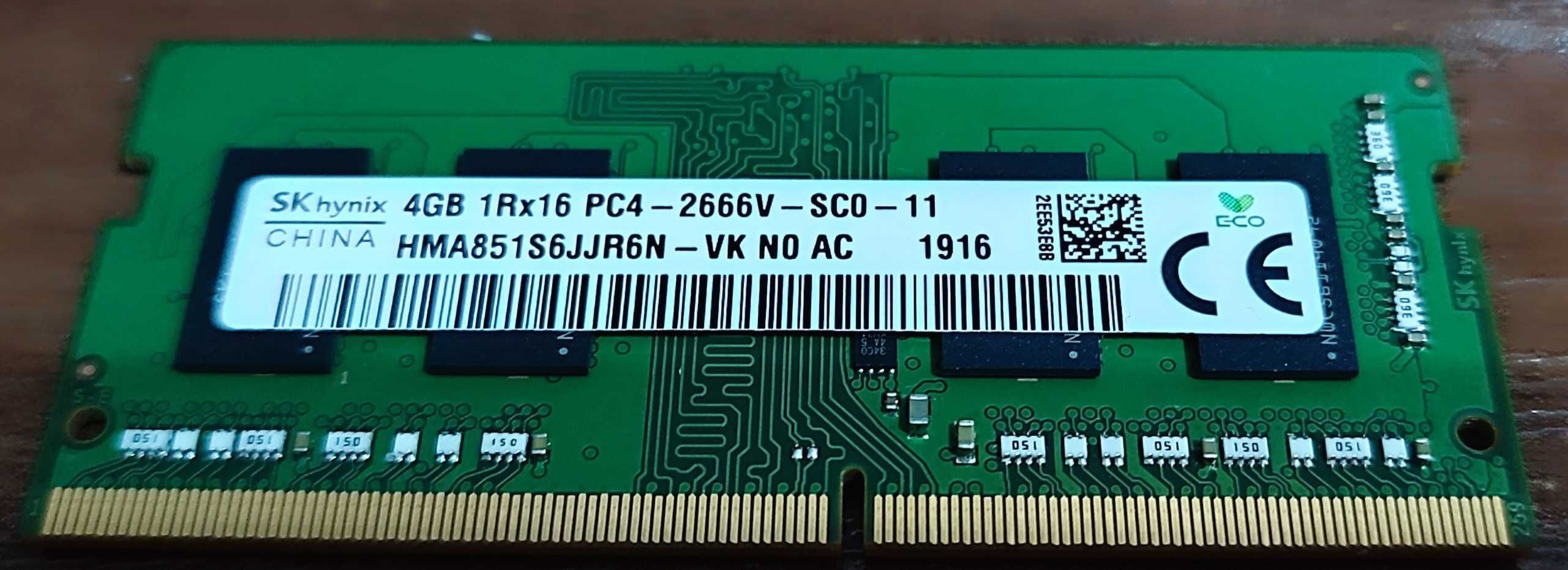 Пам'ять SK hynix 4 GB SO-DIMM DDR4 2666