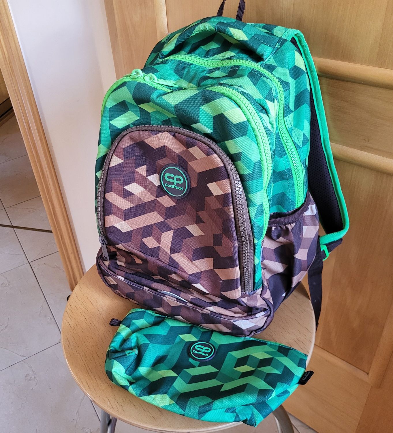 Plecak szkolny Coolpack Jungle City, Minecraft śniadaniówka