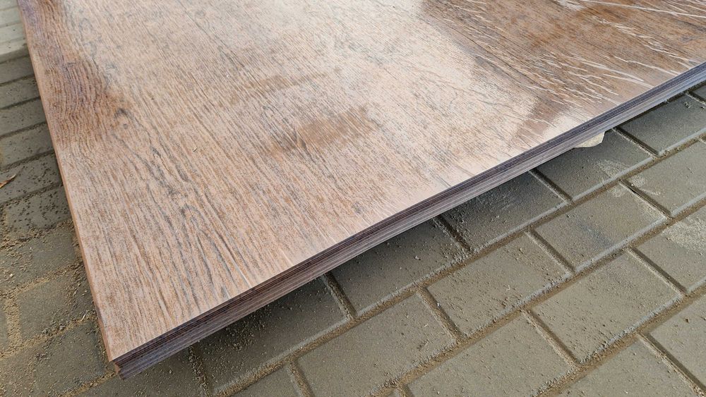 Blacha płaska Drewnopodobna - ciemny dąb arkusze 1,25x2,0m