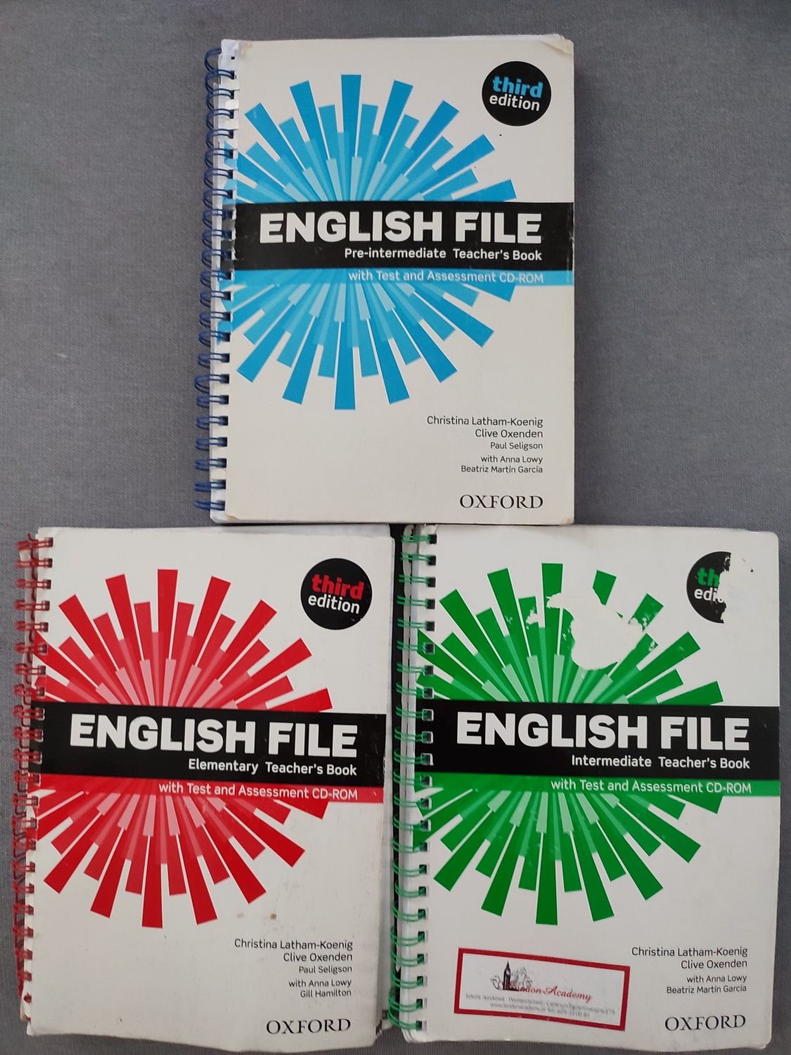 3 książki do Angielskiego English File Teachers books