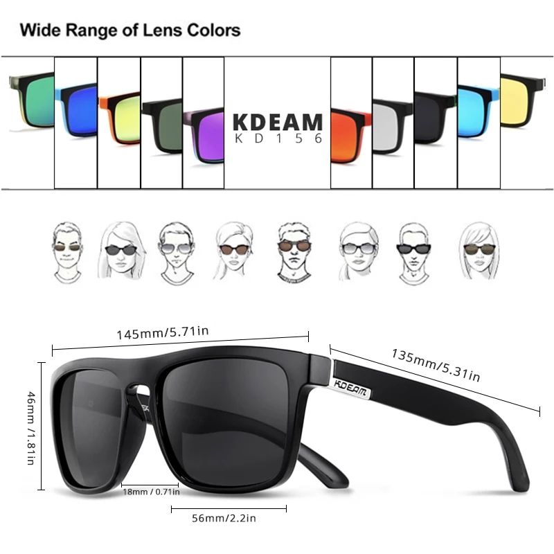Модные поляризационные очки от бренда KDEAM