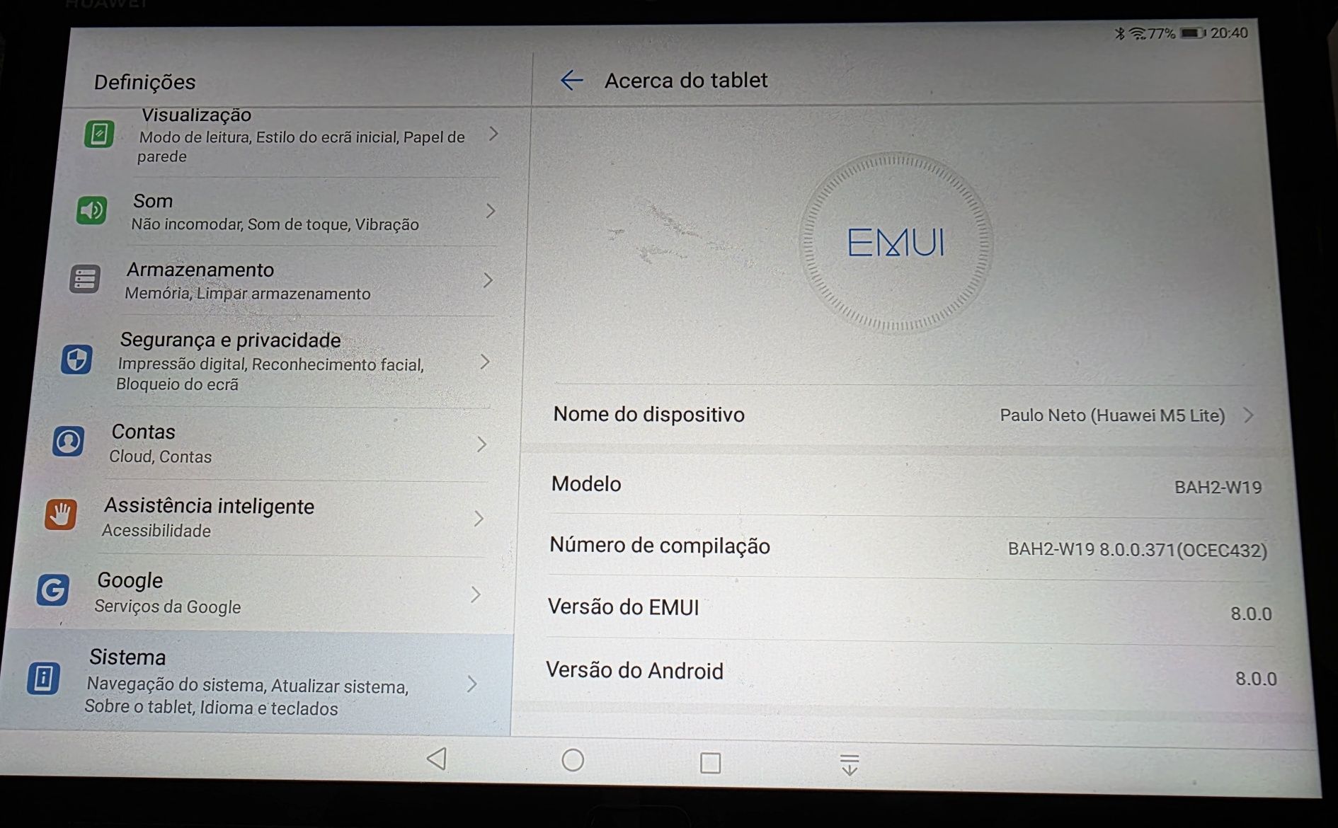 Tablet Huawei M5 Lite