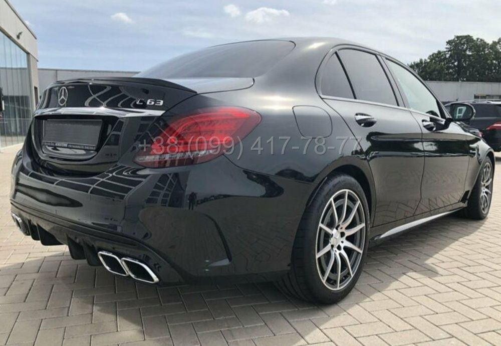 Обвес C63 AMG Рестайлинг Mercedes C-Class W205 Бампер Решетка Пороги
