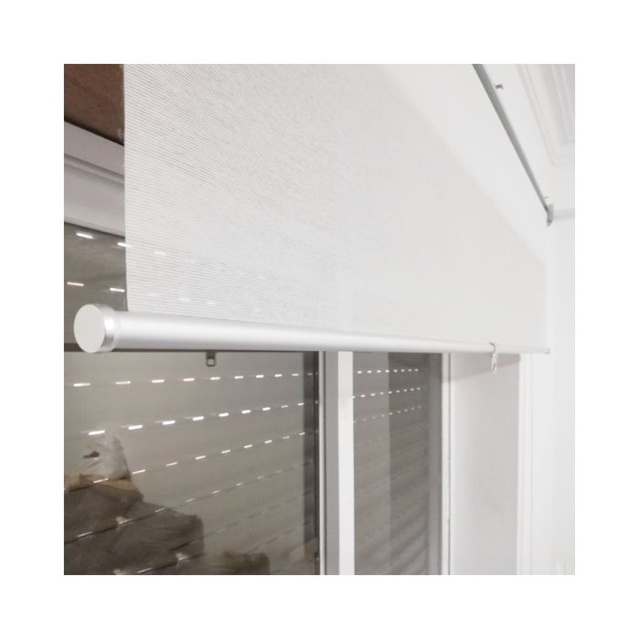 Estore de rolo translúcido em branco