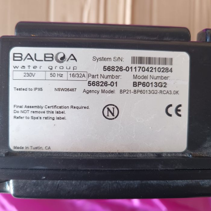 Sterownik,panel sterujacy,jacuzzi Balboa BP6013G2