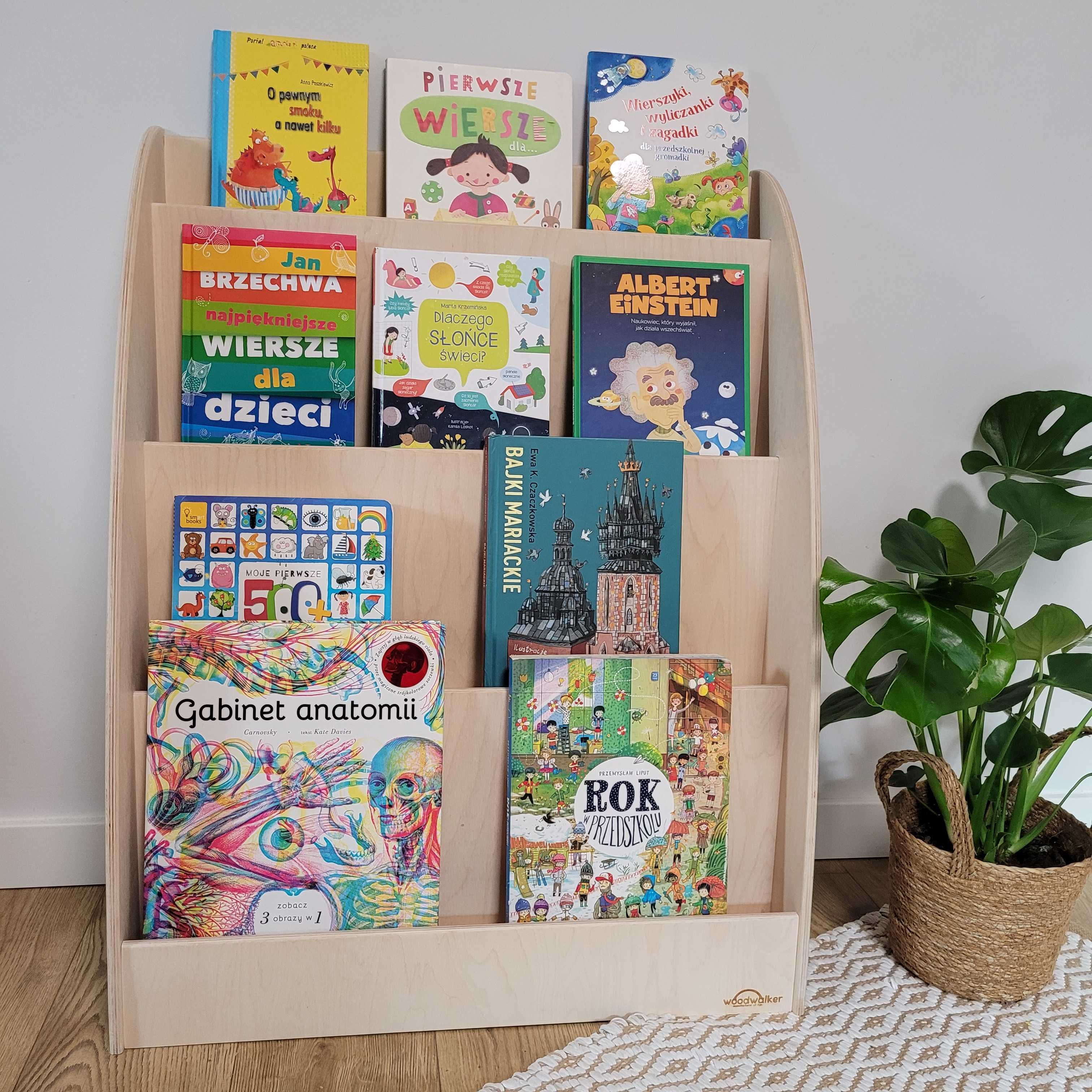 Zestaw Biblioteczka Montessori + regał na zabawki