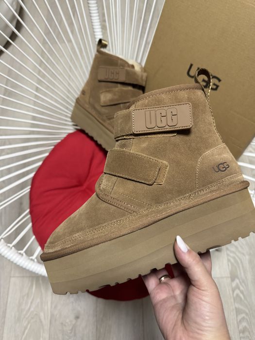 ЗНИЖКА! Натуралні уггі  UGG Neumel Platform Chestnut 40 Горіхові