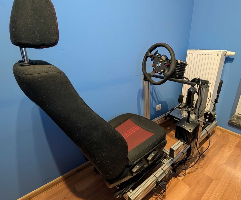 Pełny simrig Fanatec CSL DD + T-LCM + shifter Fanatec + akcesoria