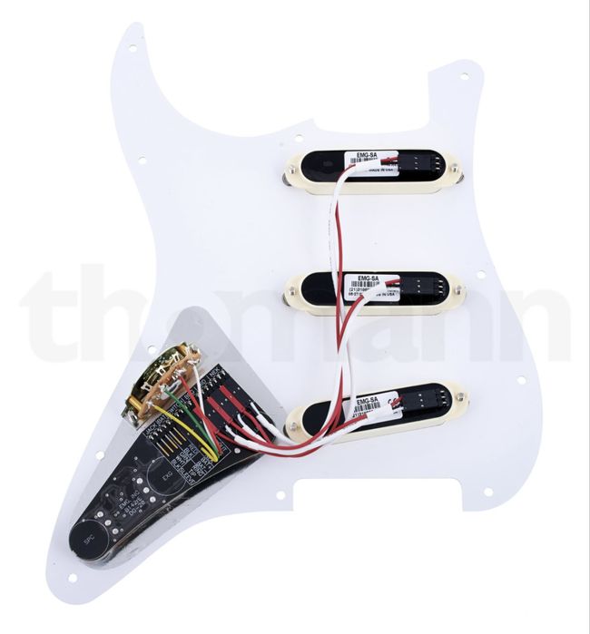 Set Completo de Pickups EMG DG20 David Gilmour Ivory/White Pearl