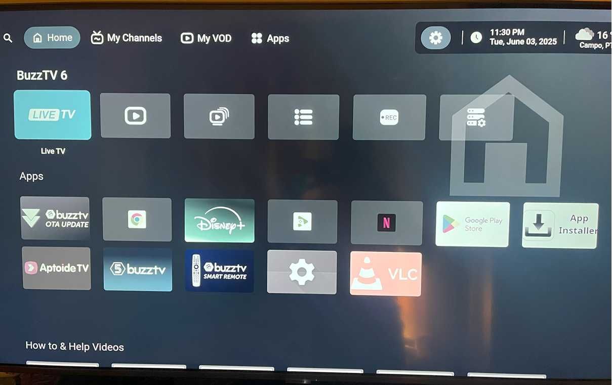 TV Box Android - BuzzTV PowerStation 6 - 8GB RAM