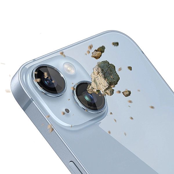 Osłona aparatu 3mk Lens Protection Pro na iPhone 14 Plus - niebieska